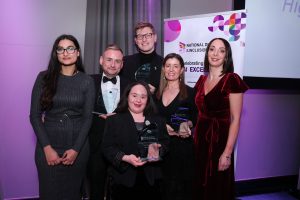 ): Five Highly-commended NDIA2023 finalists with Caroline Tyler
