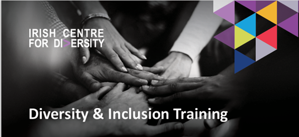 Black and white image of several linked hands. White text is overlayed on top along with two organisation logos