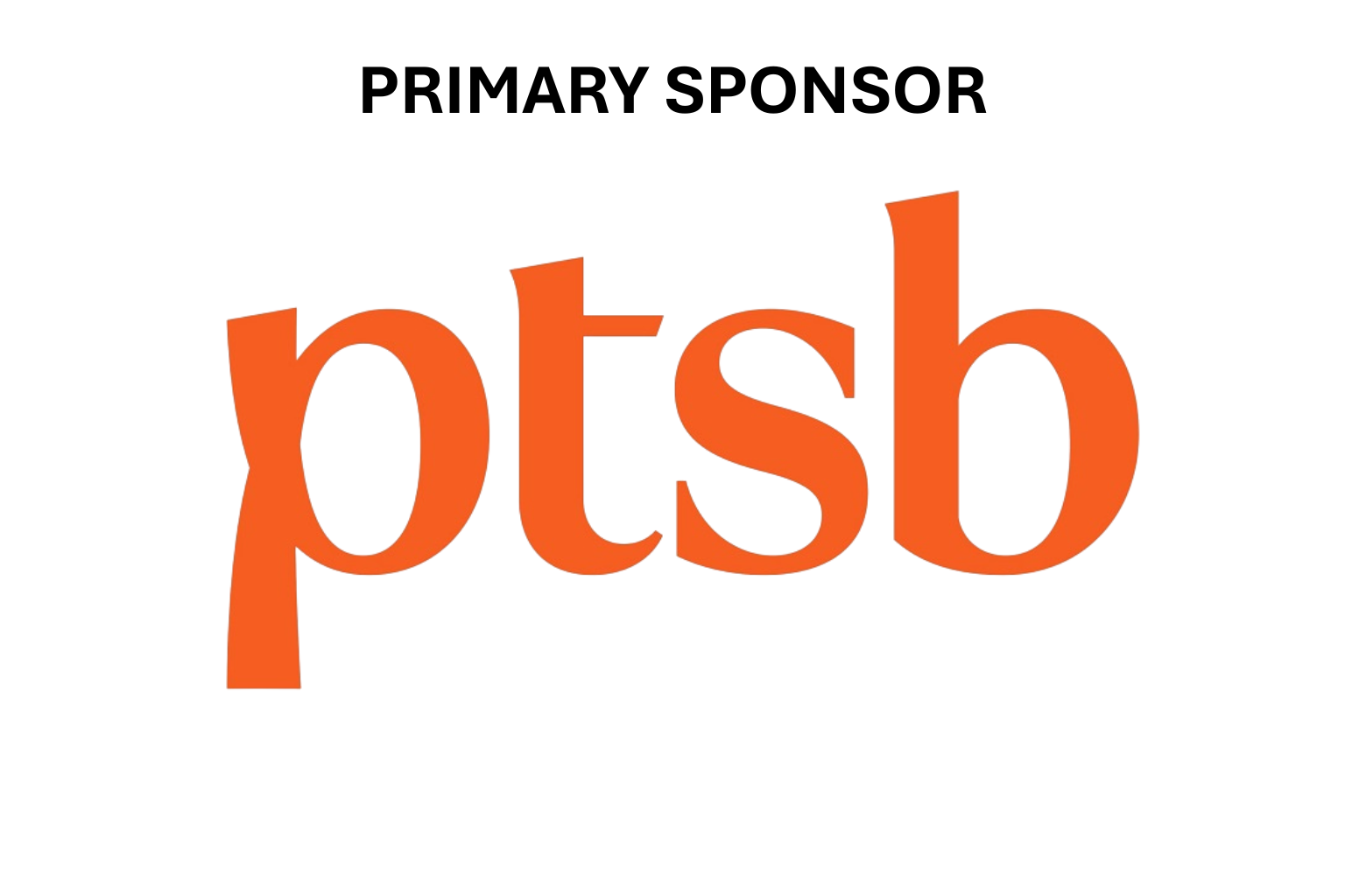 PTSB logo with text "Primary Sponsor"
